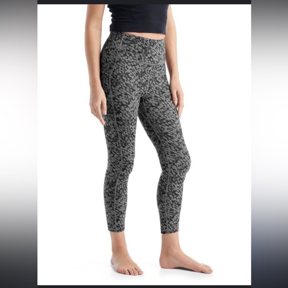 Icebreaker Merino Fastray High Rise Tights Forest Shadows - Large Baselayer - Picture 1 of 8